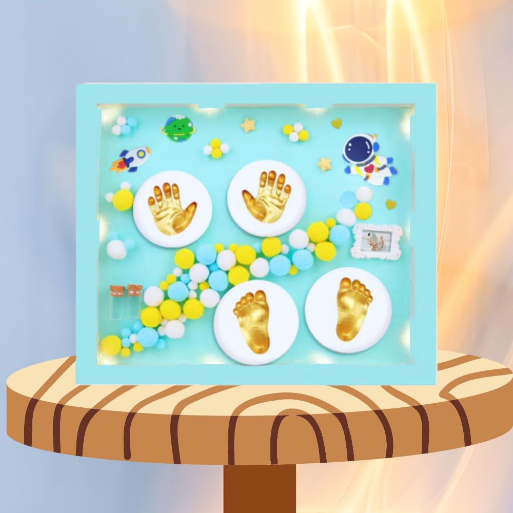 Baby Handprint & Footprint Keepsake Frame