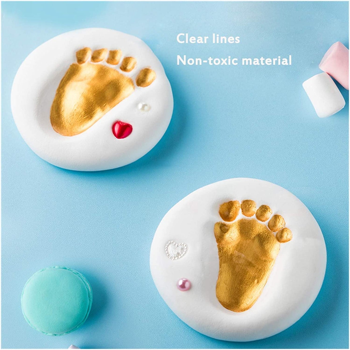 Baby Handprint & Footprint Keepsake Frame