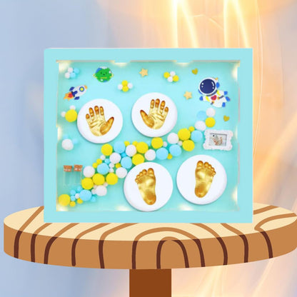 Baby Handprint & Footprint Keepsake Frame